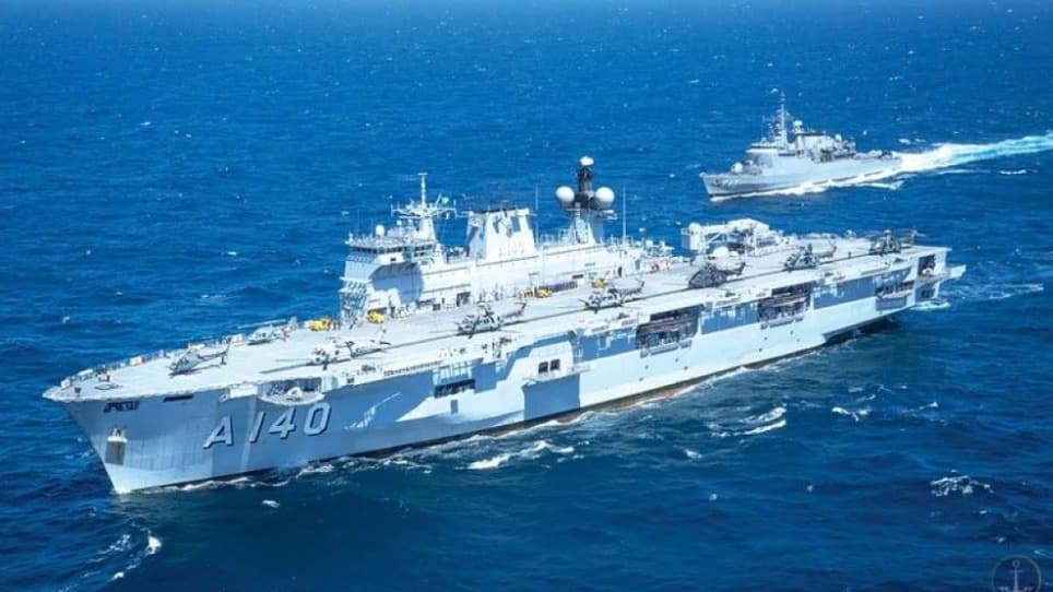  Marinha mobiliza maior navio de guerra da América Latina para resgate no Rio Grande do Sul