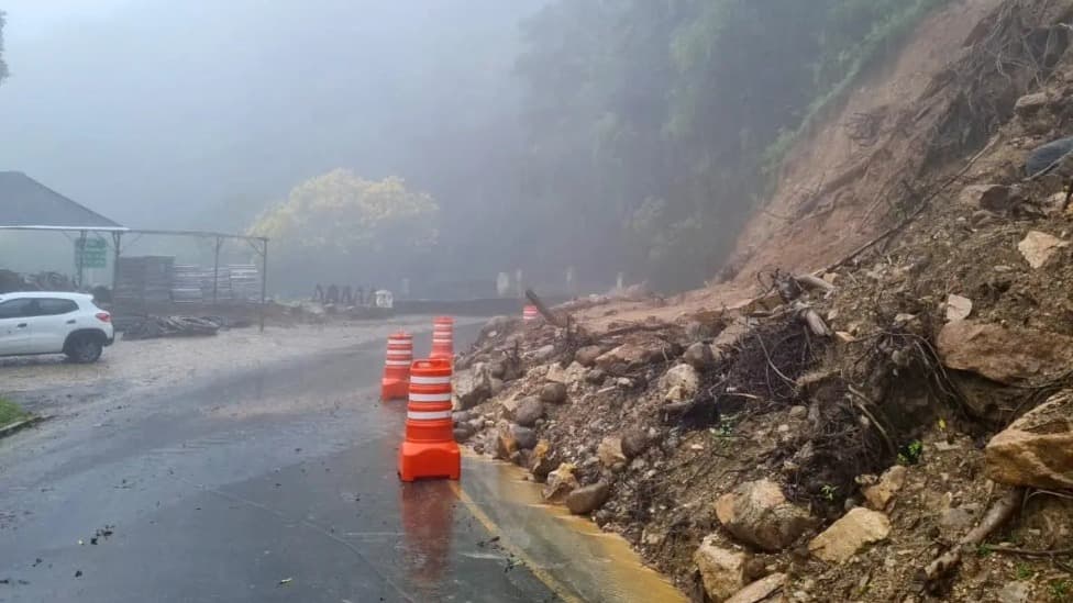 Chuvas intensas voltam a interditar Estrada da Graciosa e DER anuncia expectativa de liberação