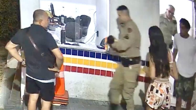 Vídeo mostra policial militar salvando bebê engasgado em Governador Valadares