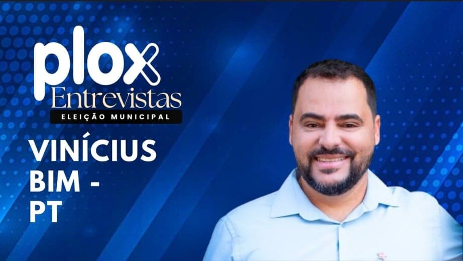 Vinícius Bim, candidato a prefeito em Timóteo, ao vivo no Plox