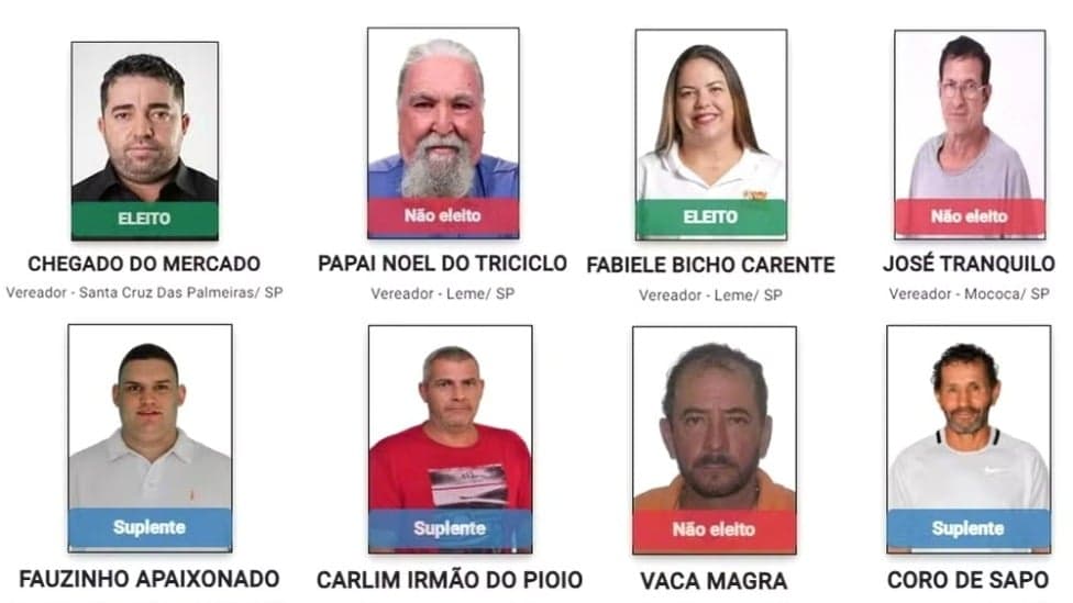 Candidatos apostam em nomes curiosos para chamar atenção do eleitor na região