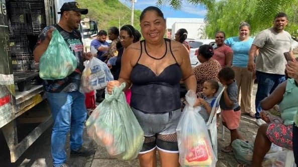 Assistidos do Banco de Alimentos de Fabriciano recebem mais de 3 toneladas em doações