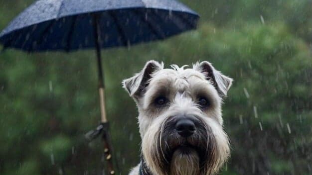 Veja quais cuidados tomar ao passear com seu cachorro na chuva