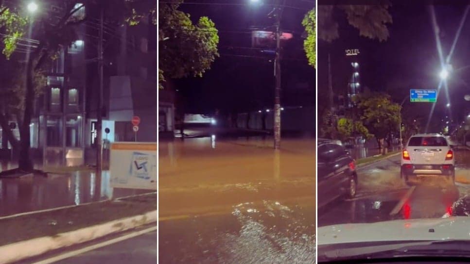 Chuva forte provoca alagamentos e deixa moradores presos em MG