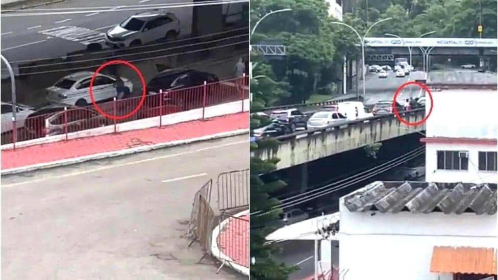 Criminosos provocam caos no centro do Rio com arrastão e troca de tiros com a PM