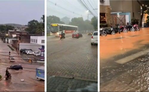 Temporal atinge Vale do Aço e moradores registram queda de granizo em Timóteo