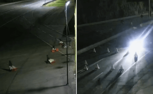 Vídeo mostra quadrilha bloqueando rodovia e fugindo de abordagem policial