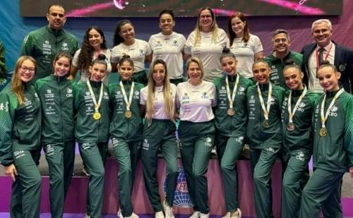 Brasil conquista três ouros e título inédito na Ginástica Rítmica