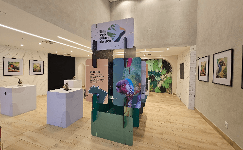 Exposição sobre aves da Mata Atlântica chega ao Shopping do Vale do Aço