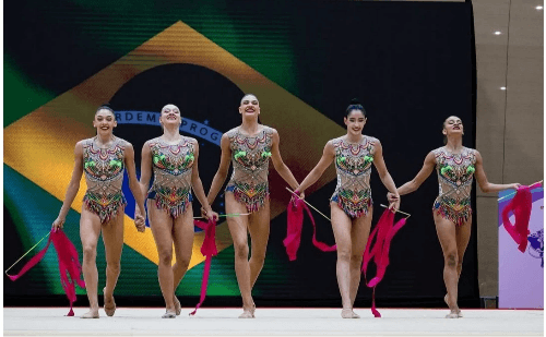 Brasil é ouro com equipe jovem no Pan de Ginástica Rítmica no Paraguai