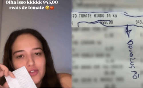 Tomate por engano custa quase R$ 1 mil para influenciadora