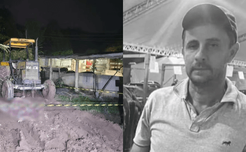 Avô morre esmagado por trator guiado por neto de 11 anos no Espírito Santo