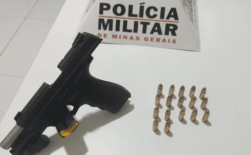 Suspeito é preso com arma após perseguição na zona rural de Açucena