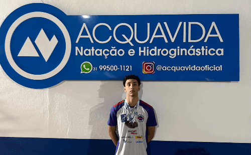 Atleta de Ipatinga conquista quatro medalhas na Supercopa de Natação em Belo Horizonte