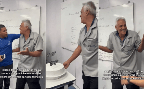 Vídeo emocionante de homenagem a porteiro viraliza no Brasil