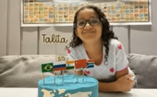 Menina do RJ emociona diplomatas em visita à Cúpula do Brics