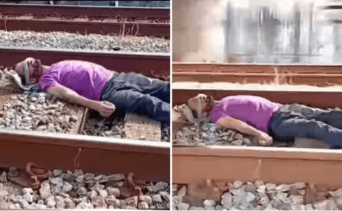 Influenciador deita em trilho e causa interrupção de trem em SP