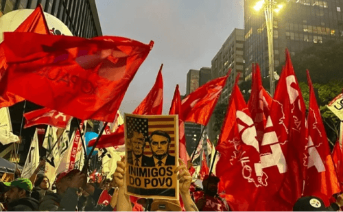 Manifestação reúne milhares contra tarifaço e aliados de Trump