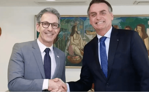 Zema oficializa pré-candidatura ao Planalto e recebe sinal verde de Bolsonaro