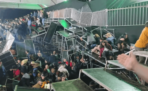 Vídeo: desabamento em arquibancada deixa 60 feridos em show de Gian e Giovani