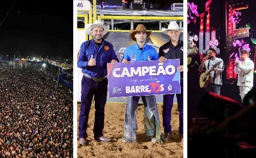 Rodeio de Santana do Paraíso atrai 70 mil pessoas em três dias de festa com atrações nacionais