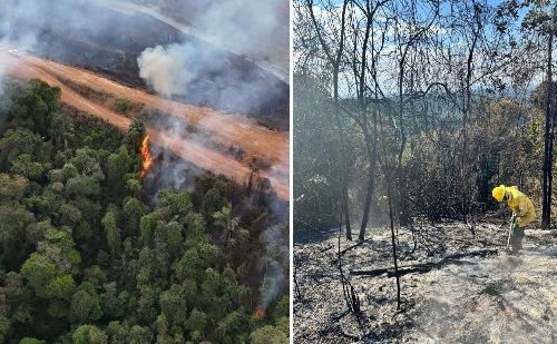 Dois incêndios atingem cerca 140 hectares na região do Parque do Rio Doce e acendem alerta