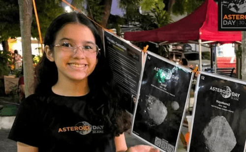 Brasileira de 12 anos tem nome eternizado em asteroide após feitos na astronomia