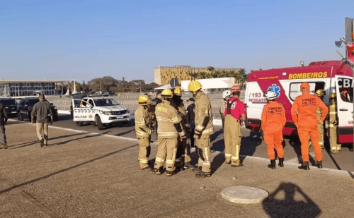 Homem em surto ameaça explodir bomba em frente ao STF
