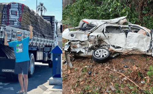 Jovem caminhoneiro morre em acidente violento na BR-101