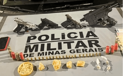 PM apreende armas, drogas e prende suspeitos em megaoperação em Coronel Fabriciano