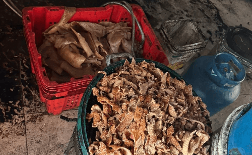 Fábrica de torresmos pega fogo durante fritura e funcionária fica ferida em Ipatinga