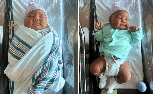 Mulher surpreende hospital nos EUA ao dar à luz bebê de 6,3 kg