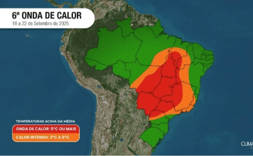 Onda de calor atinge o país e ameaça novos recordes de temperatura