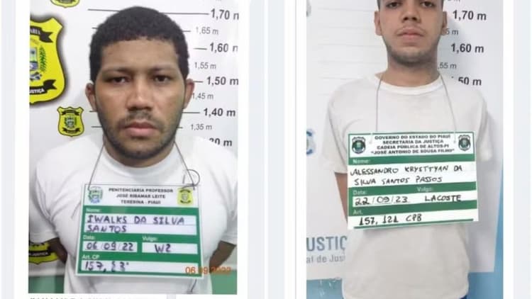 Detentos mortos na Casa de Custódia são Iwalks da Silva Santos e Alessandro Krysttyan da Silva Santos Passos. — Foto: Divulgação/Sejus